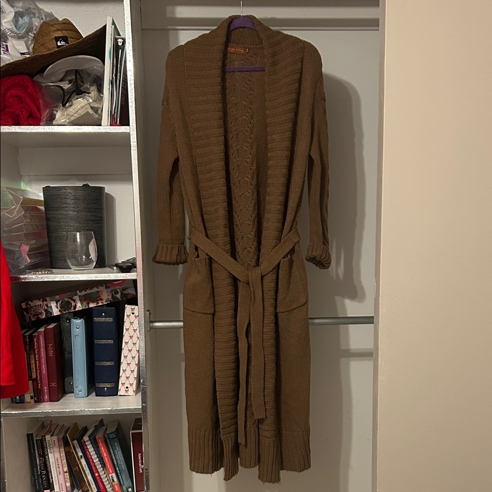 Brown Women's Cardigan Sweater